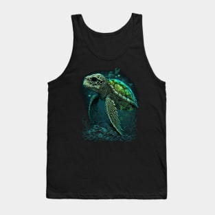 Zombie Sea Turtle Tank Top